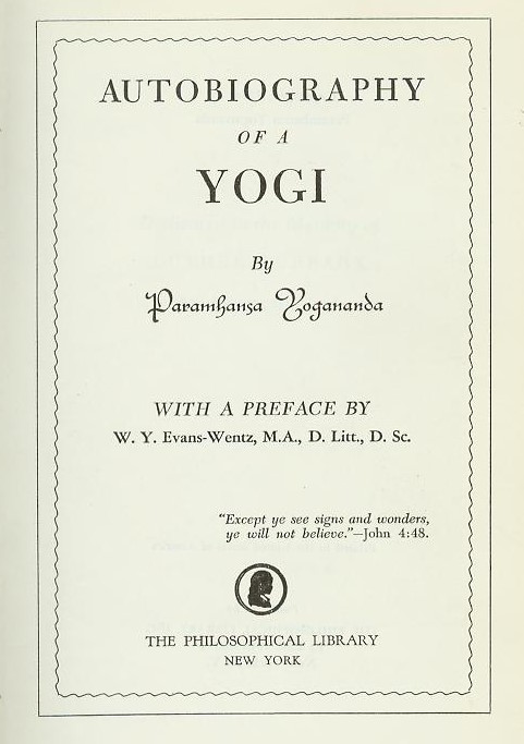 Autobiography of a Yogi by Paramhansa Yogananda Title Page