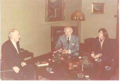 William Hermanns, President Walter Scheel, and Kenneth Norton, Bonn, 1976