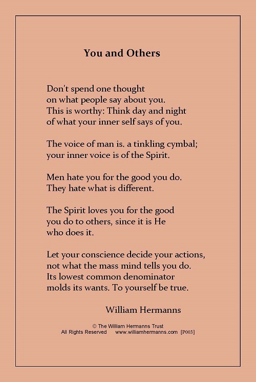 You and Others by William Hermanns