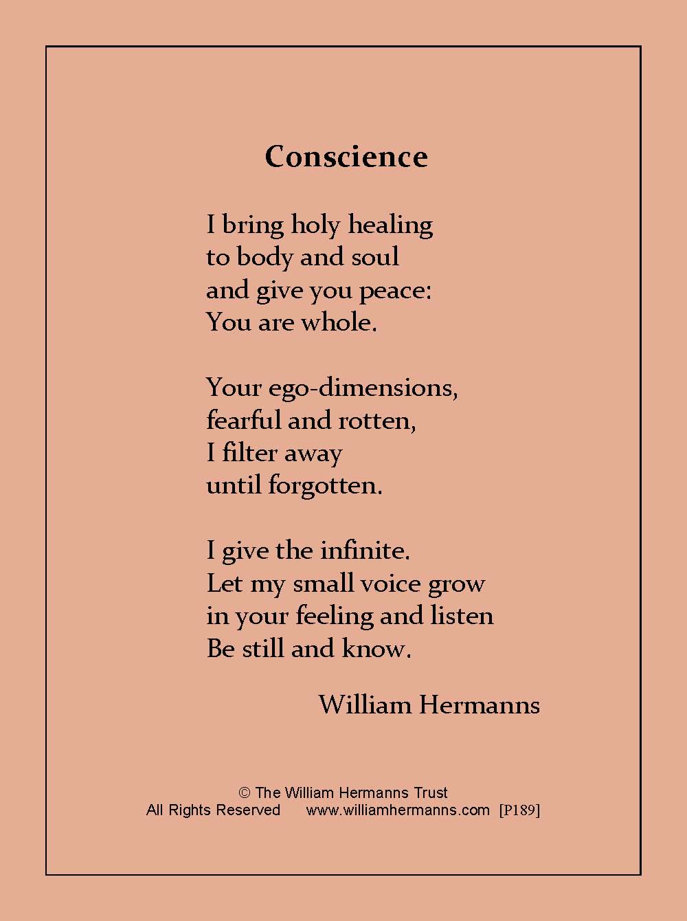 Conscience by Willilam Hermanns