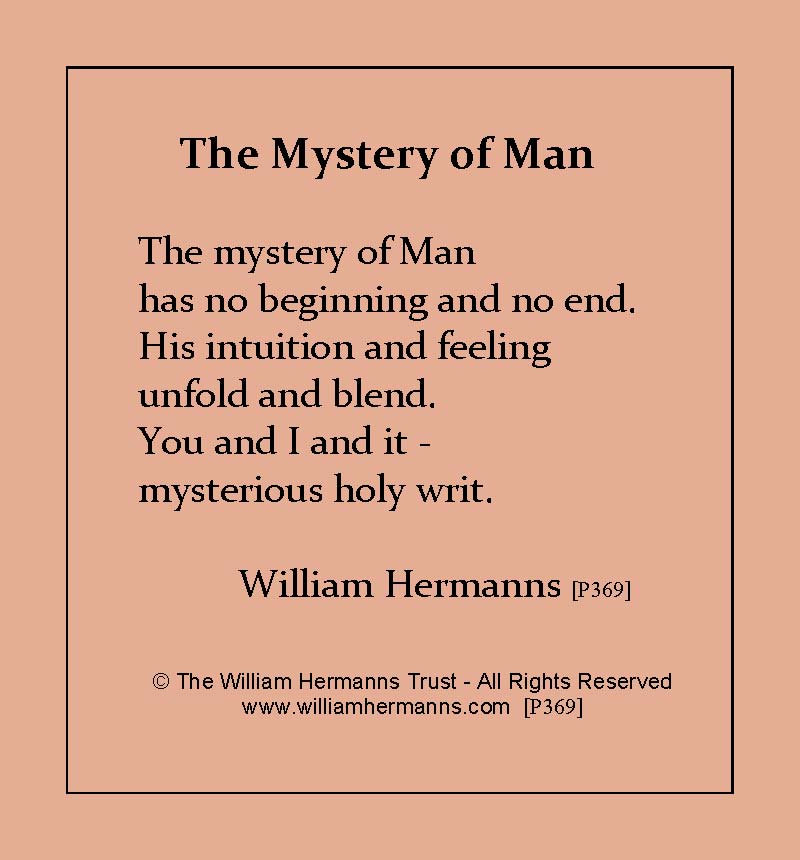 The Mystery of Man by William Hermanns