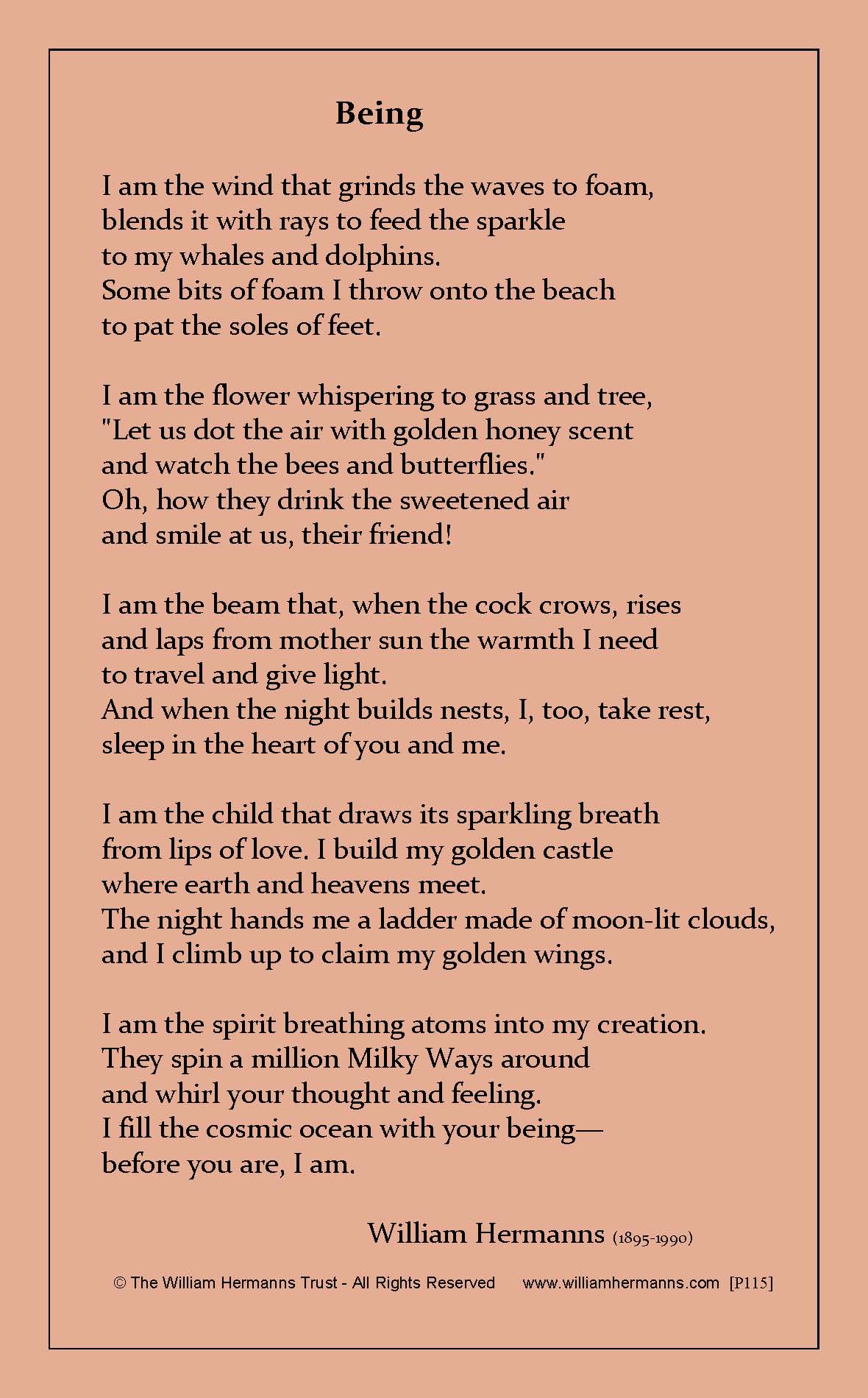 Being by Willilam Hermanns